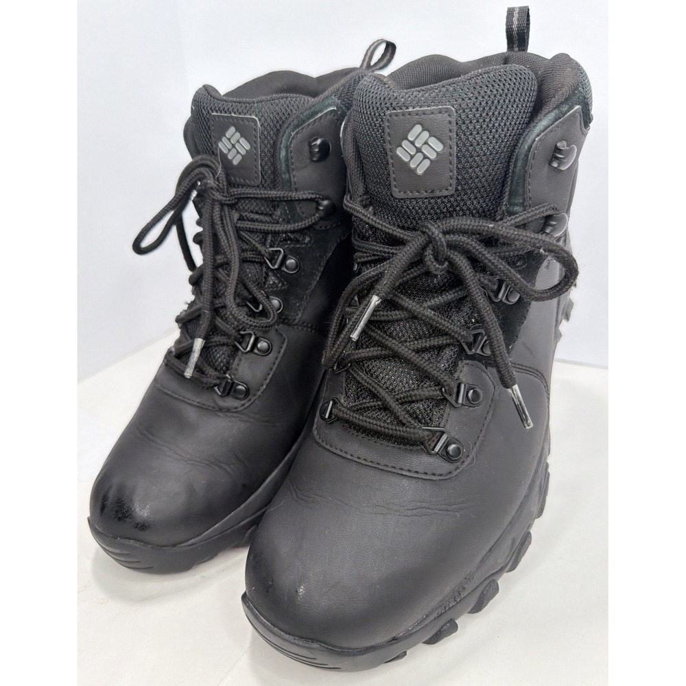 Columbia Men's Black Mid Hiking Boots Size 12 Leather Lace Up BM3970-011 - Picture 5 of 14